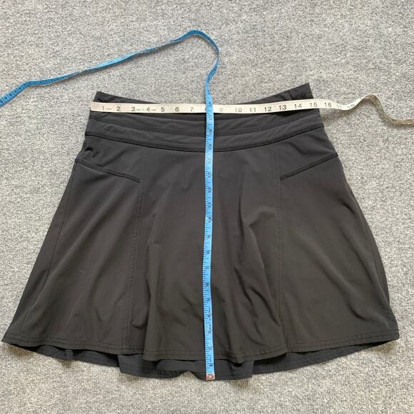 Athleta Skort Womens 2 Black All Day Semi Fitted Mid Rise Performance Quick Dry - Picture 3 of 13